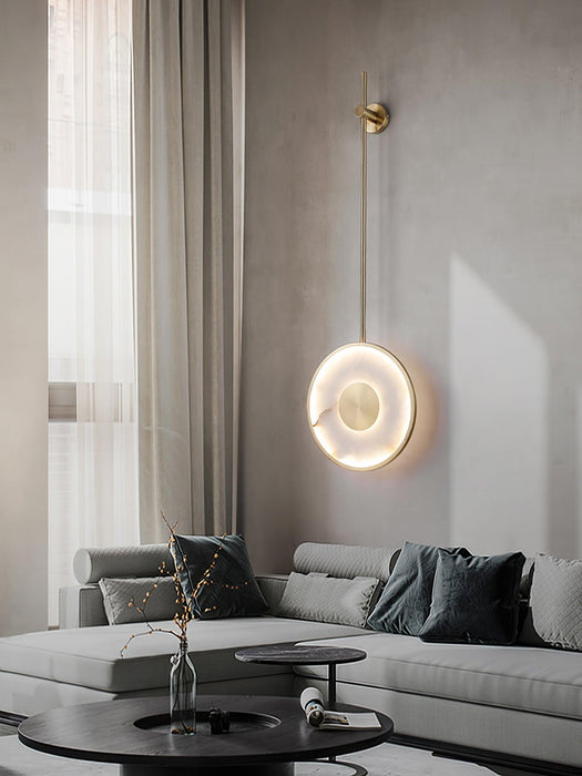 Round Alabaster Wall Lamp - Simprolos