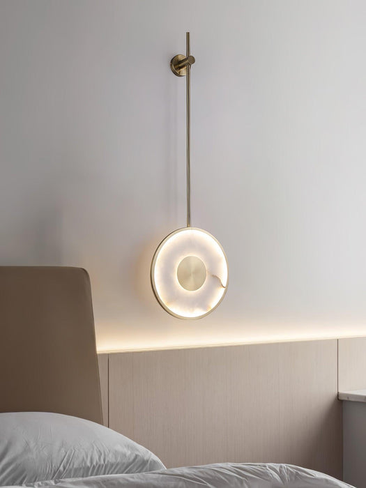 Round Alabaster Wall Lamp - Simprolos