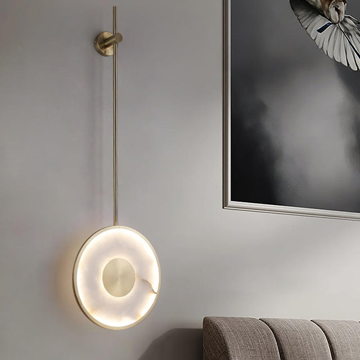 Round Alabaster Wall Lamp - Simprolos