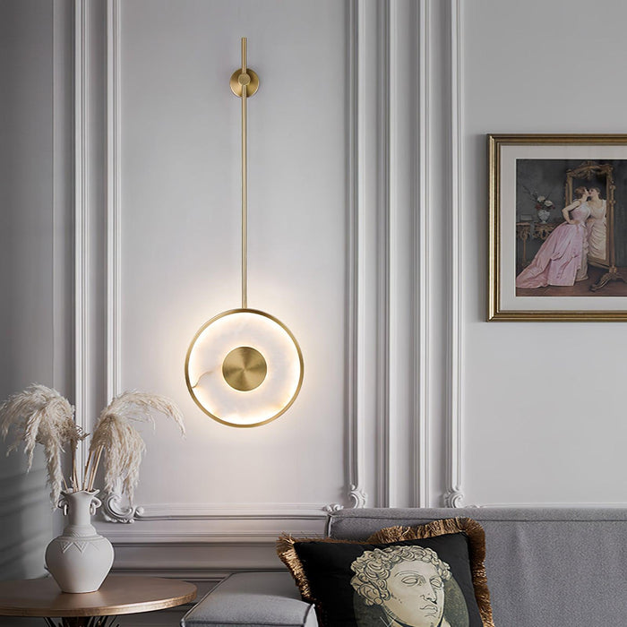 Round Alabaster Wall Lamp - Simprolos