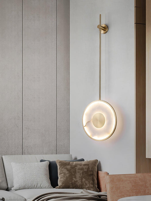 Round Alabaster Wall Lamp - Simprolos