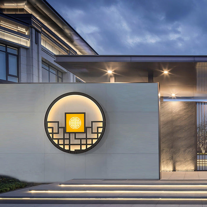 Round Outdoor Wall Light - Simprolos