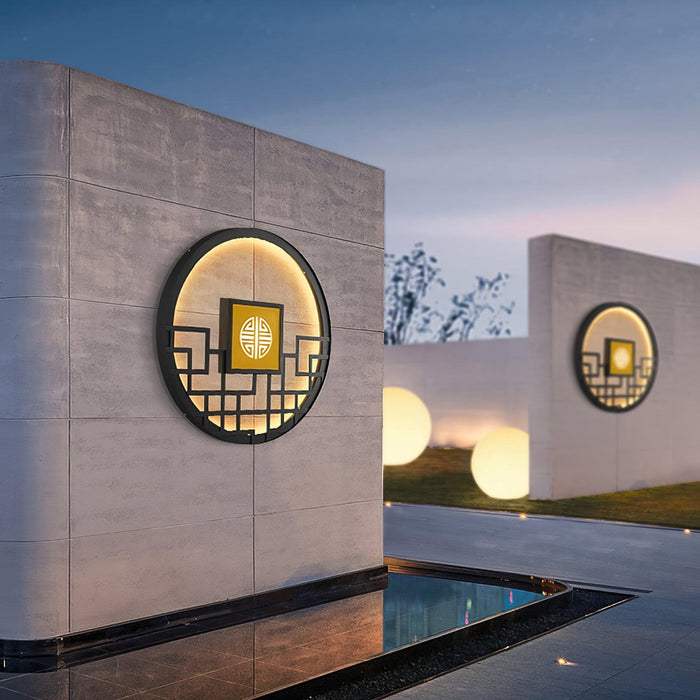 Round Outdoor Wall Light - Simprolos