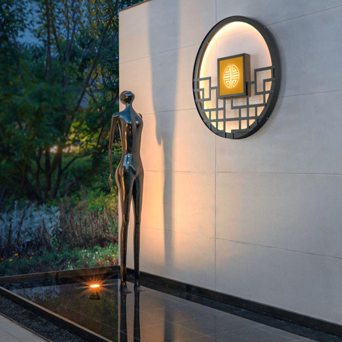 Round Outdoor Wall Light - Simprolos