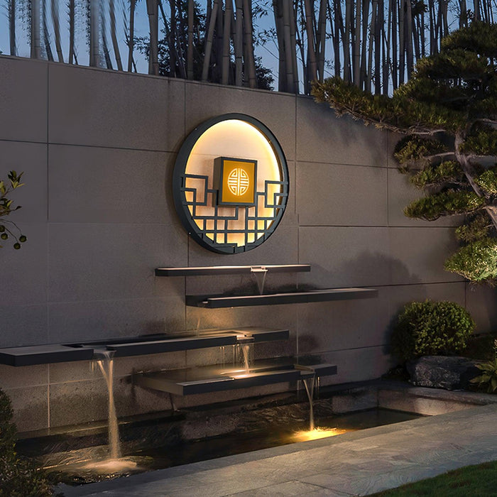Round Outdoor Wall Light - Simprolos