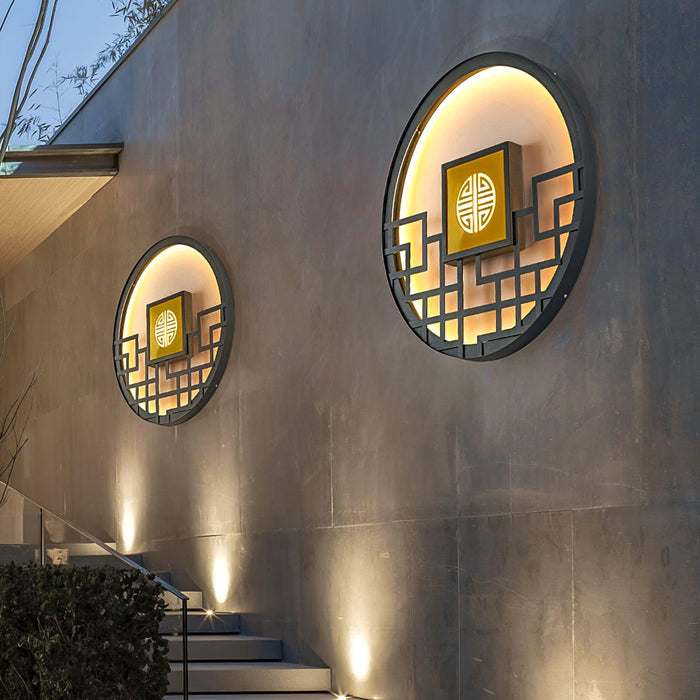 Round Outdoor Wall Light - Simprolos
