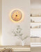 Round Travertine Disk Wall Lamp - Simprolos