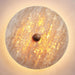 Round Travertine Disk Wall Lamp - Simprolos