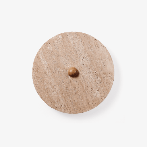 Round Travertine Disk Wall Lamp - Simprolos