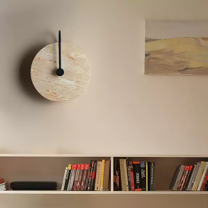 Round Travertine Wall Lamp - Simprolos