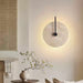 Round Travertine Wall Lamp - Simprolos