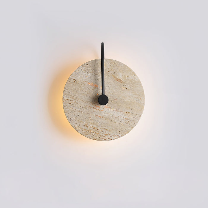 Round Travertine Wall Lamp - Simprolos