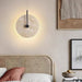 Round Travertine Wall Lamp - Simprolos
