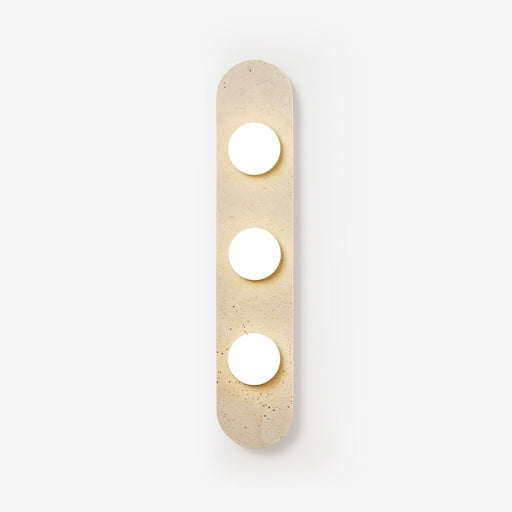 Rounded Travertine Wall Sconce - Simprolos