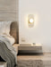 Rounded Travertine Wall Sconce - Simprolos