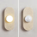 Rounded Travertine Wall Sconce - Simprolos