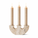 Rowan Yellow Travertine Candle Holder - Simprolos