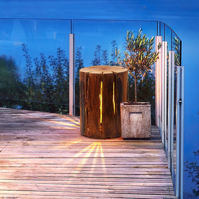 Rustic Log Outdoor LED Light - Simprolos