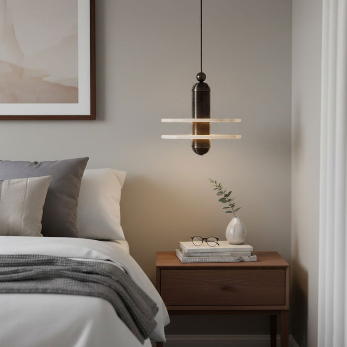 Saturn Alabaster Pendant Light - Simprolos