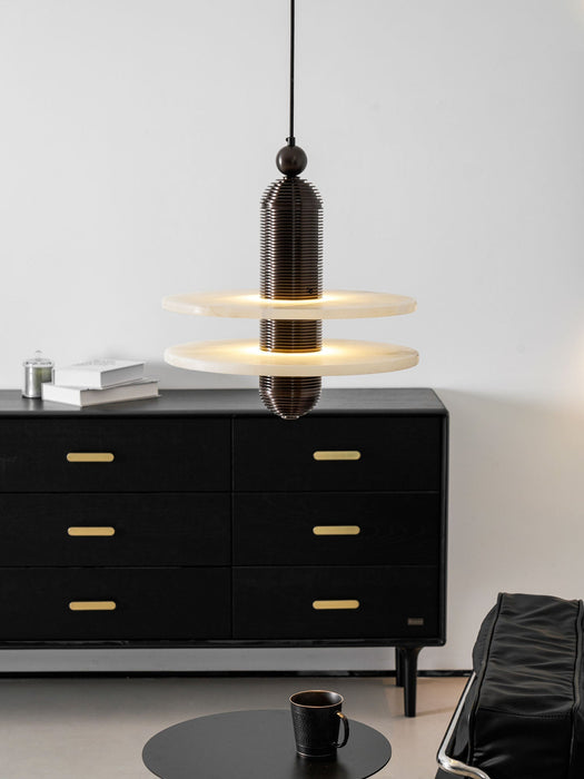 Saturn Alabaster Pendant Light - Simprolos