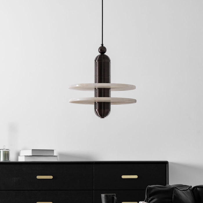 Saturn Alabaster Pendant Light - Simprolos