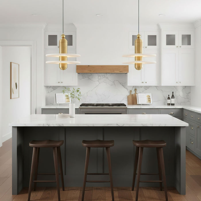 Saturn Alabaster Pendant Light - Simprolos