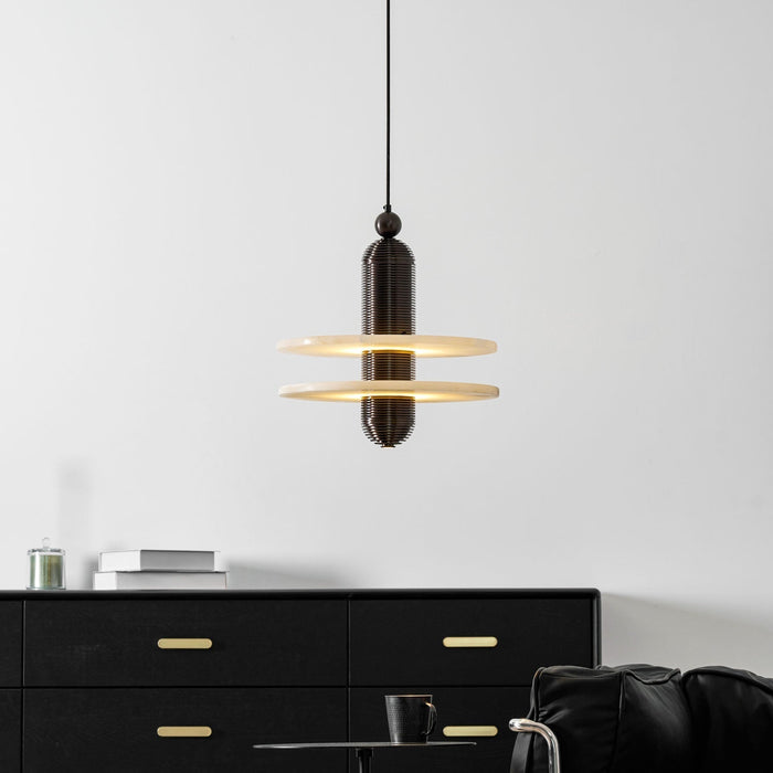 Saturn Alabaster Pendant Light - Simprolos