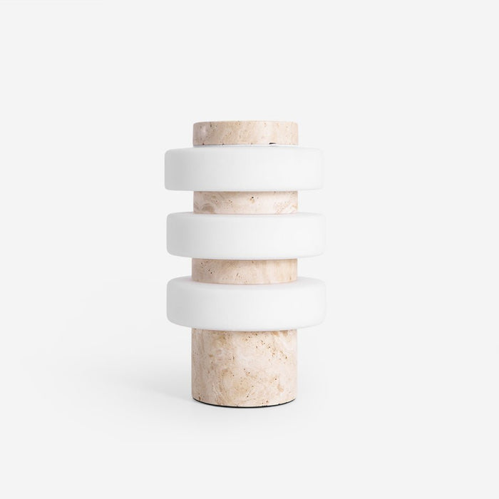 Saturn Travertine Table Lamp - Simprolos