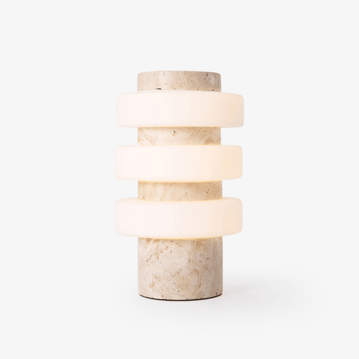 Saturn Travertine Table Lamp - Simprolos