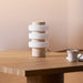 Saturn Travertine Table Lamp - Simprolos
