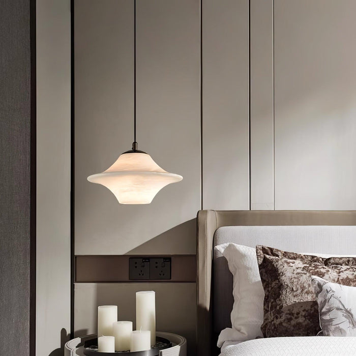 Saucer Alabaster Pendant Light - Simprolos