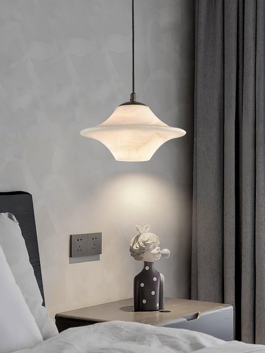 Saucer Alabaster Pendant Light - Simprolos