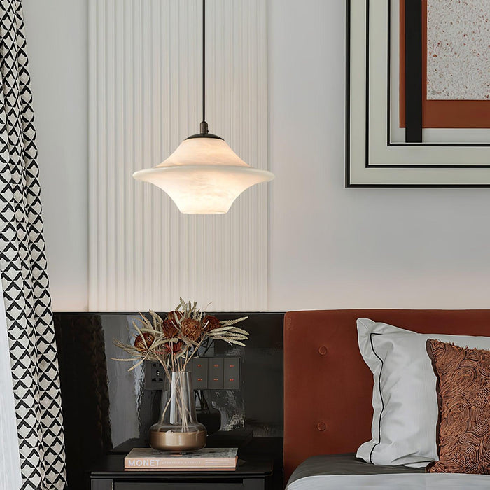 Saucer Alabaster Pendant Light - Simprolos
