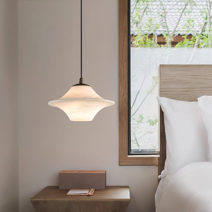 Saucer Alabaster Pendant Light - Simprolos