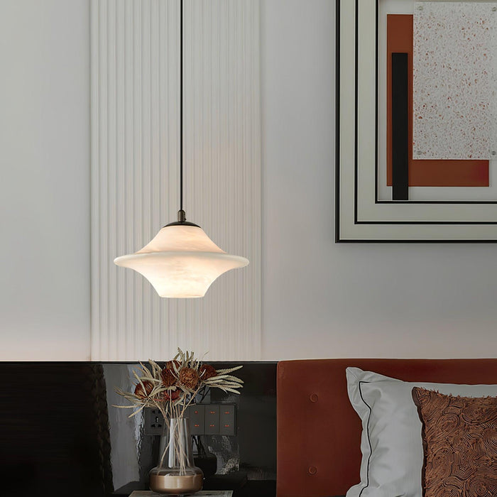 Saucer Alabaster Pendant Light - Simprolos