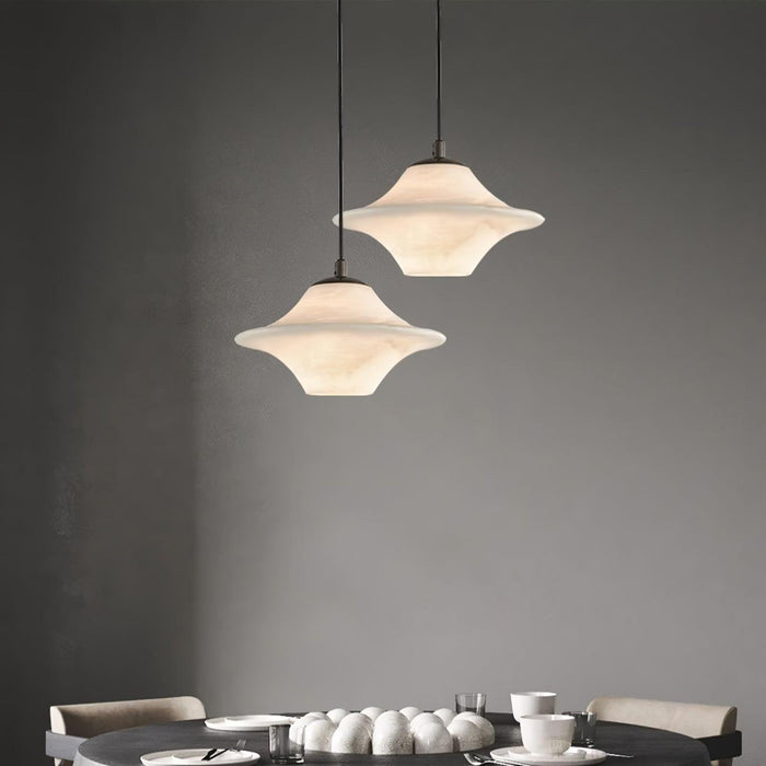Saucer Alabaster Pendant Light - Simprolos