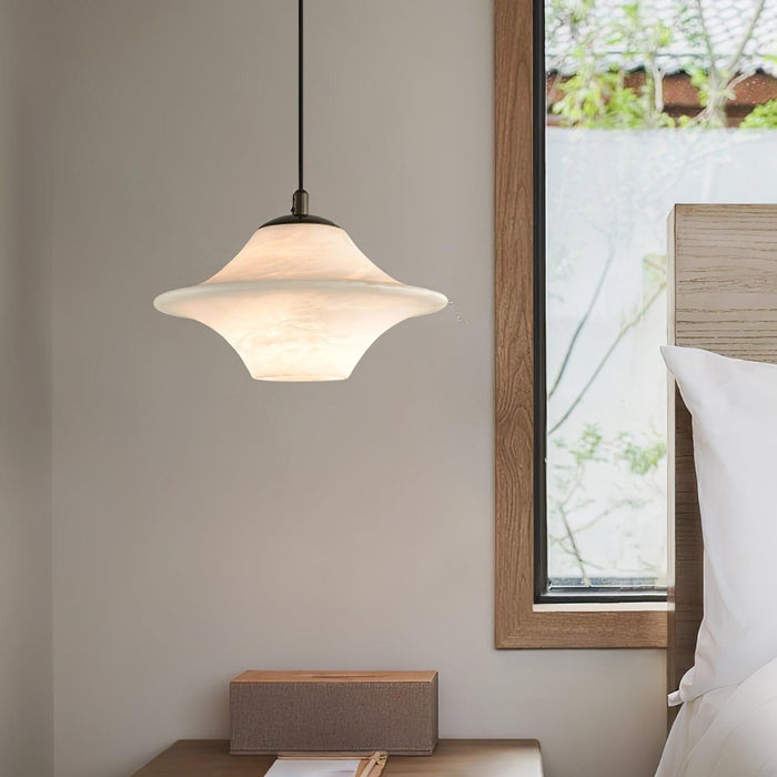 Saucer Alabaster Pendant Light - Simprolos