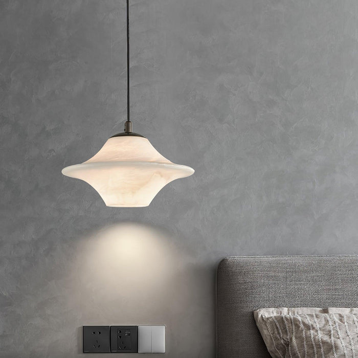 Saucer Alabaster Pendant Light - Simprolos