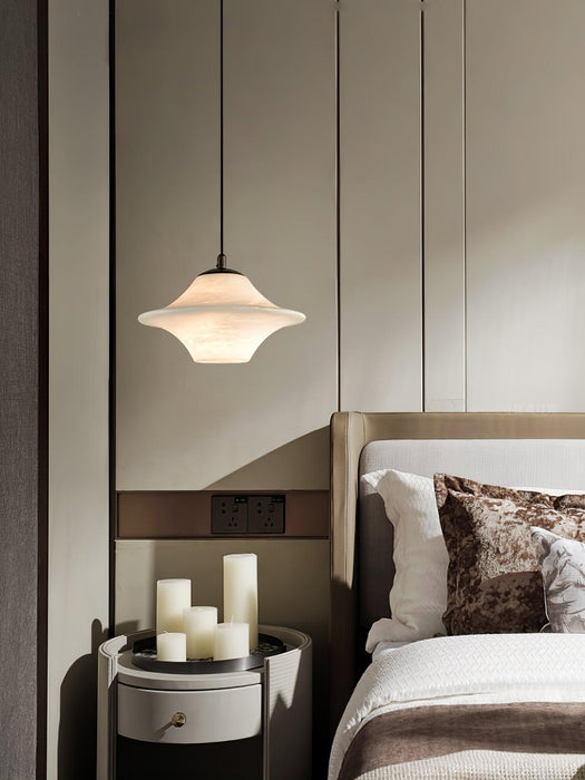 Saucer Alabaster Pendant Light - Simprolos