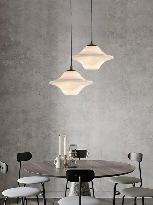 Saucer Alabaster Pendant Light - Simprolos