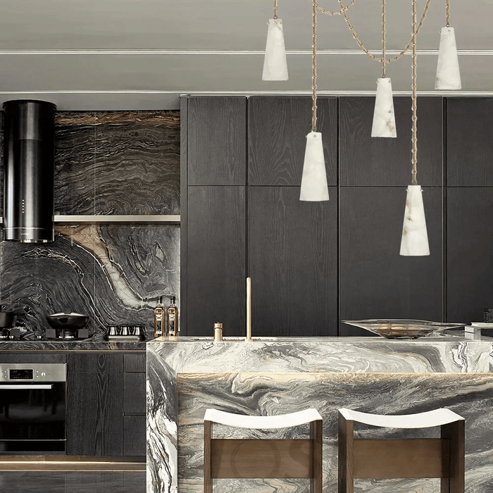 Savona Alabaster Chandelier - Simprolos