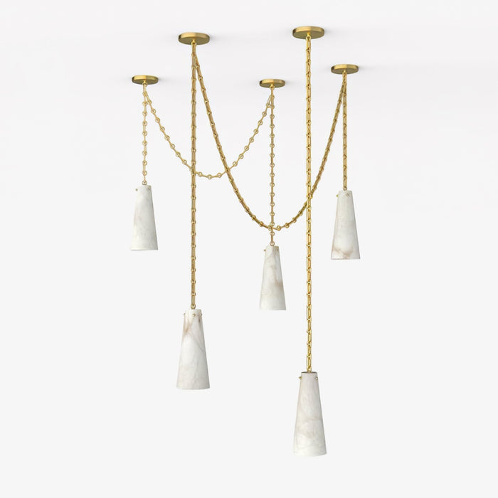 Savona Alabaster Chandelier - Simprolos