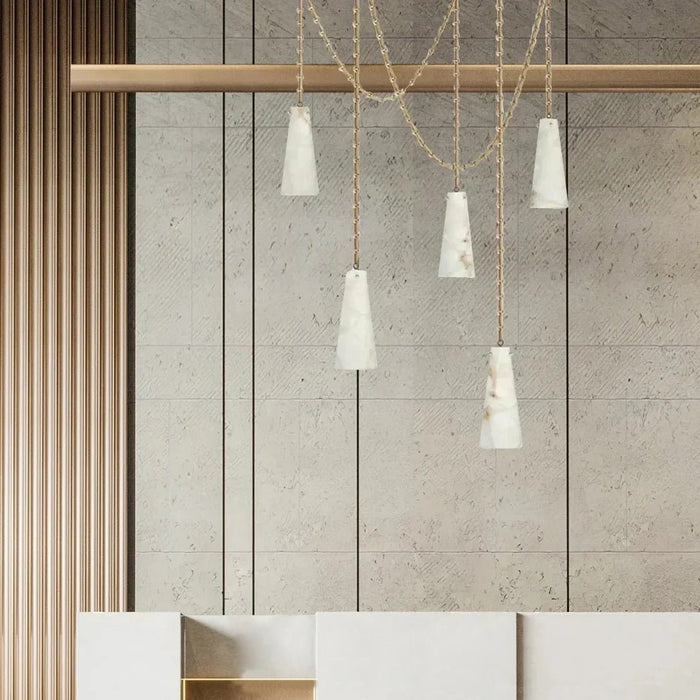 Savona Alabaster Chandelier - Simprolos
