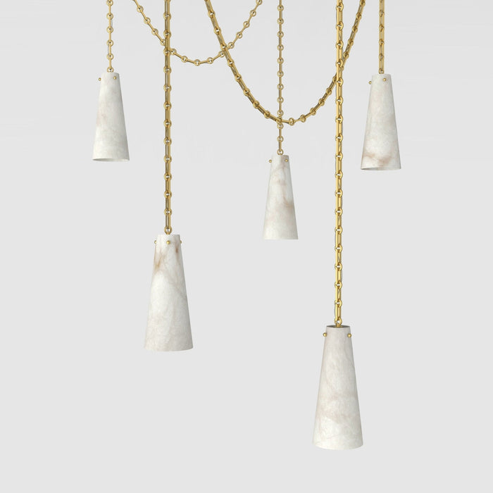 Savona Alabaster Chandelier - Simprolos