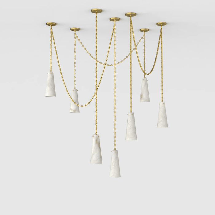 Savona Alabaster Chandelier - Simprolos