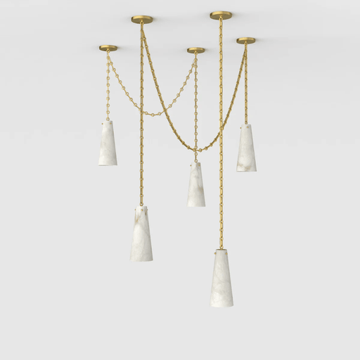 Savona Alabaster Chandelier - Simprolos