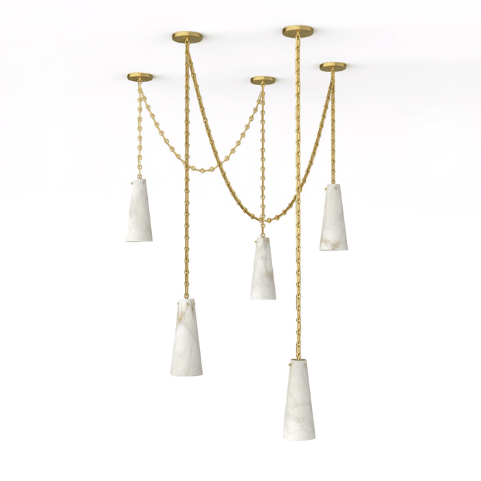 Savona Alabaster Chandelier - Simprolos
