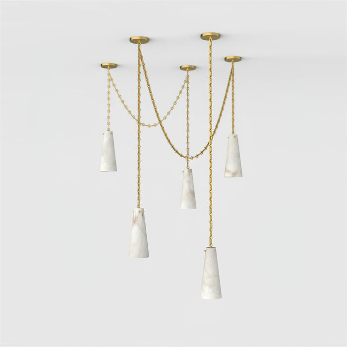 Savona Alabaster Chandelier - Simprolos