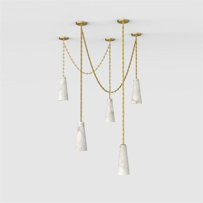 Savona Alabaster Chandelier - Simprolos