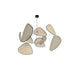 Screen Cannage Suspension Rattan Petal Pendant Lamp - Simprolos